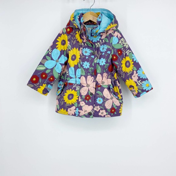 Hanna Andersson Other - HANNA ANDERSSON Girls Floral Snow Jacket 90 3yrs
